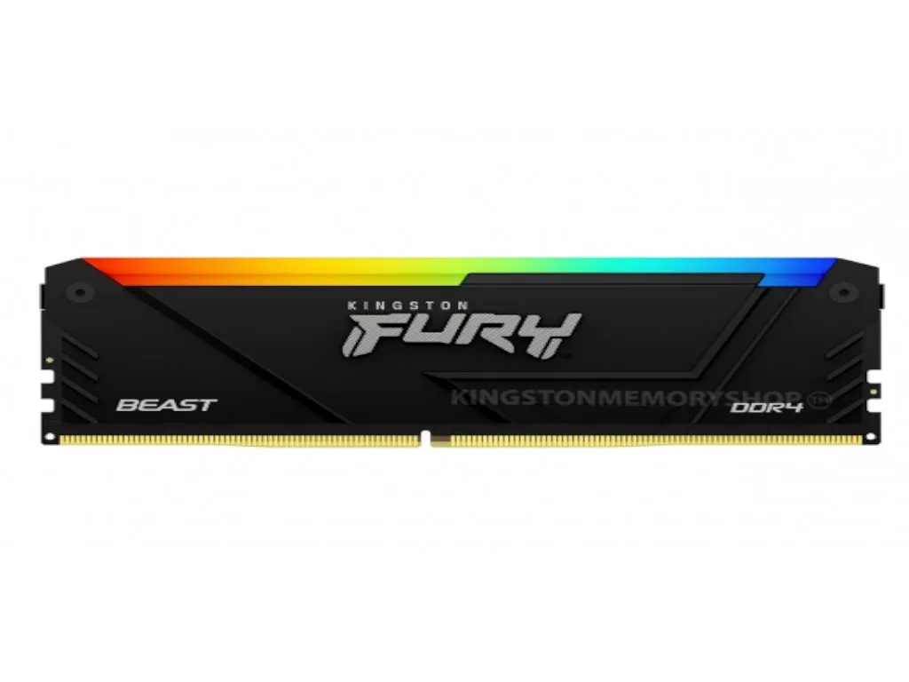 Kingston Memorija KINGSTON 16GB(2x8GB)/DIMM/DDR4/3200GHz/CL16/FURY Beast RGB Slika 2